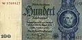 Bankovka v hodnotě sta Říšských marek, vydaná v Berlíně, dne 24. června 1933