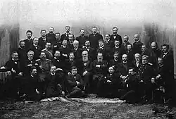 A. S. Suvorin se zaměstnanci vydavatelství Novoje vremja (Nový věk)