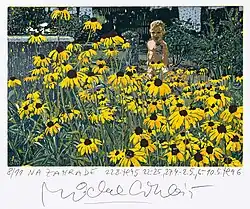 Na zahradě, 16barevný linoryt, 10,4 × 15,2 cm, 1996