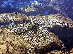 Esino Lario, letecký pohled