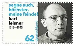 Karl Leisner na německé poštovní známce