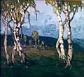 Krajina s břízami, asi 1925