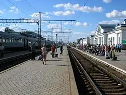 Nádraží v Melitopolu, nejživější místo ve městě