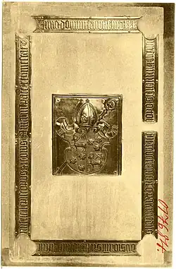 Náhrobní deska biskupa Jana v míšeňské katedrále