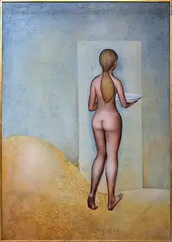 Posluchačka (1969), olej