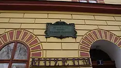 Pamětní deska V. B. Třebízského na bývalé faře