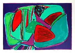 František Hodonský, Maková pole, litografie, 2010