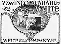 Reklama na parní automobil firmy White (1905)