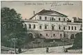 Lovecký zámeček na pohlednici z roku 1906