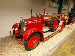 hasičský automobil Škoda 154 v NTM