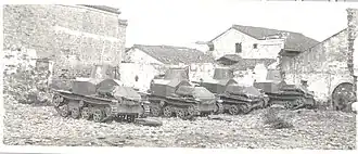 Skupina tančíků typu 92 u Nankingu, 1941