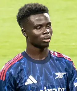 Bukayo Saka (23. července 2025)