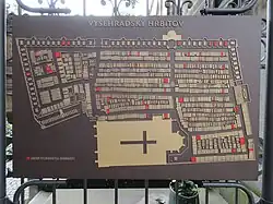 Informační plánek hřbitova