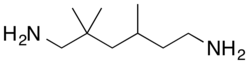 Strukturní vzorec 2,2,4-trimethylhexamethylendiaminu
