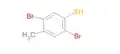 2,5-dibrom-4-methylbenzen-1-thiol