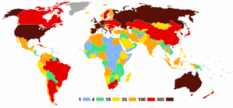 Počet sportovců zastupujících jednotlivé země