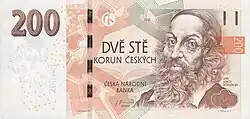 200CZK obverse