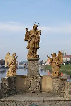 sv. Jan Nepomucký, kopie Jiří Kačer, Kamenný most v Písku