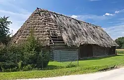 Dřevěná stodola v roce 2014