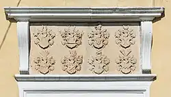 Erb Pannewitzů ve Staré Łomnici