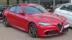 Alfa Romeo Giulia Quadrifoglio (typ 952) z roku 2016