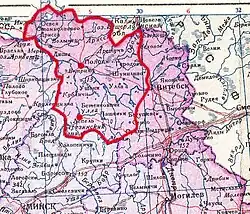 Operační oblast 201. první bezpečnostní divize wehrmachtu v letech 1942 – 1944 v okupovaném Bělorusku.