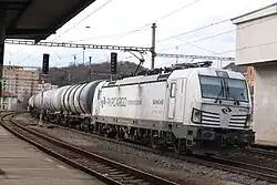 Lokomotiva 383.054 dopravce PKP Cargo International