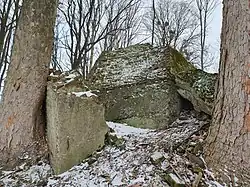 Zbytky zámeckého zdiva