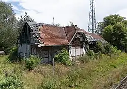 Nádražní budova v Żelazně