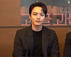 Jo Čin-gu na promo akci k Beyond Evil, 2021