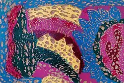 František Hodonský, dřevořezová matrice Zahradní slavnost, 2011