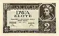 Polské dva Zloté s vyobrazení Doubravky.