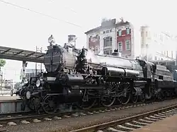 Lokomotiva 310.23 na hlavním nádraží v Praze