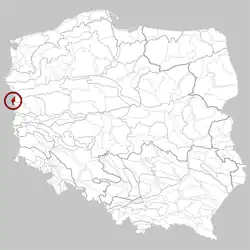 Poloha na mapě Polska