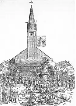 Michael Ostendorfer, Pouť ke Krásné Madoně v Regensburgu (1520)