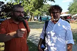 Michal Stránský (vlevo) na Letní filmové škole v Uherském Hradišti