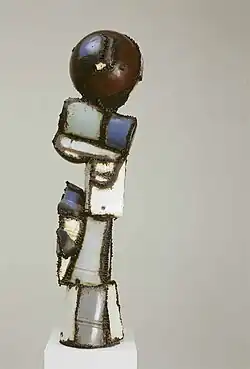 Postava (1980), svařovaný smalt, v. 107 cm