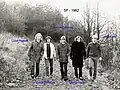 Skupina 5P v roce 1982 s označením členů.