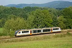 Jednotka Desiro Die Länderbahn na trati Liberec - Zittau