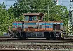Lokomotiva 709.508 firmy ArcelorMittal Ostrava