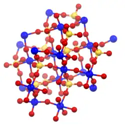 Krystalová struktura síranu titanylu