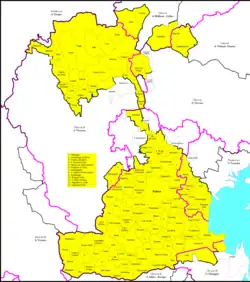 Diecéze Padova na mapě