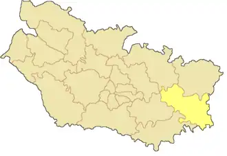 Kanton na mapě departementu Somme