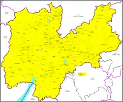 Arcidiecéze tridentská na mapě
