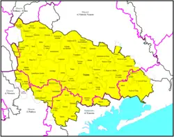 Diecéze Treviso na mapě