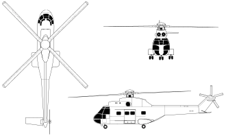 Náčrt vrtulníku