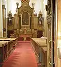 Interiér kostela.