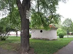 rozcestník ve Starých Malešicích