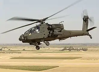 Americký AH-64D v Iráku