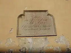 Staré Sedlo 1850–1851 Hrobka J. D. Starcka od synů Johanna Antona von Starcka a Josefa Carla von Starcka